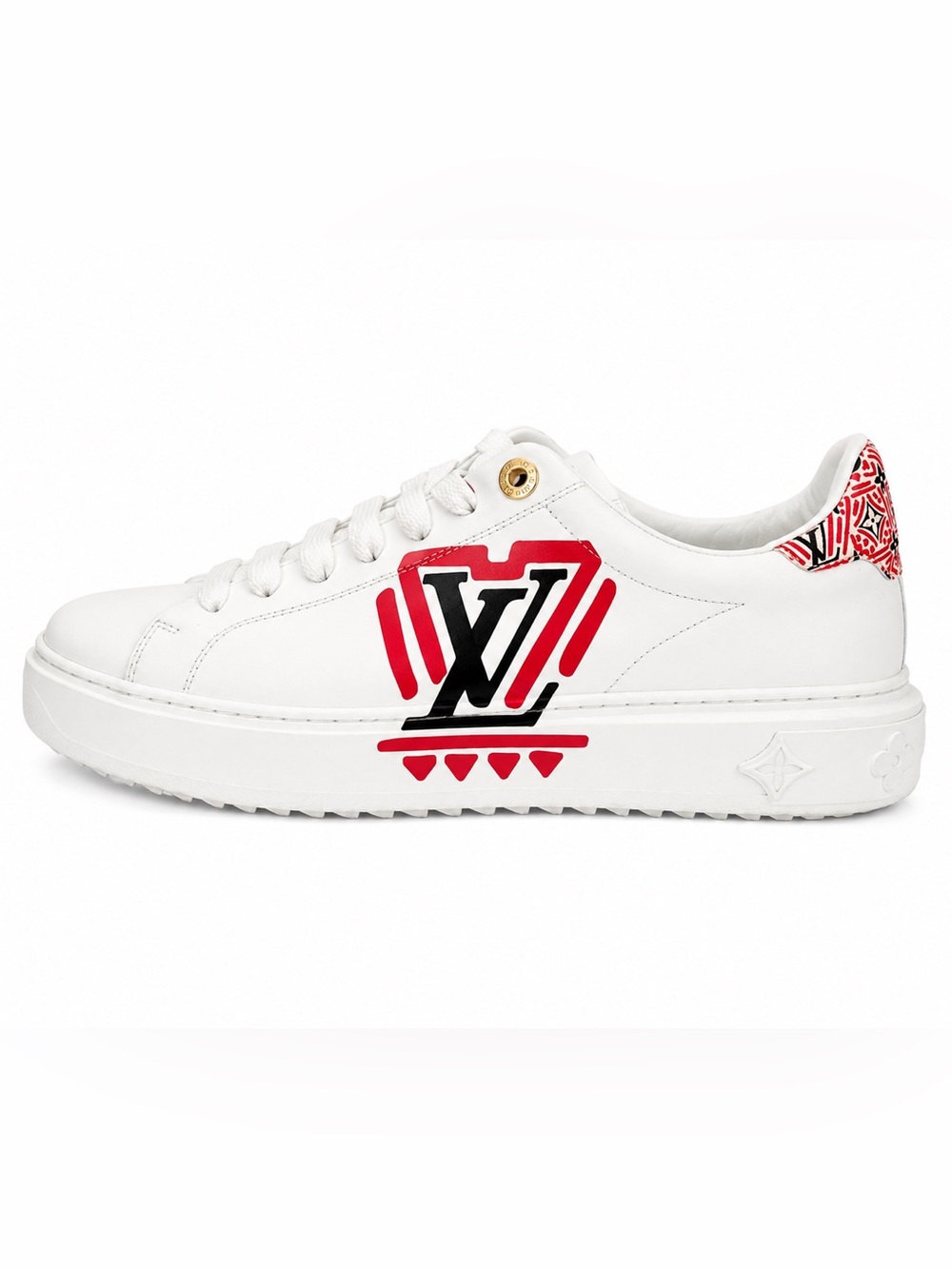 Louis Vuitton | Crafty Time Out Sneakers with Red & Black LV Graphic